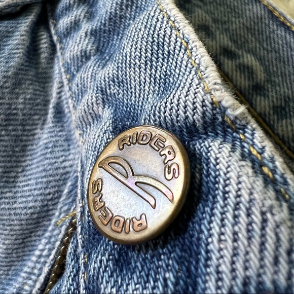 Vintage Riders High Rise Cut Off Blue Jean Shorts - Picture 5 of 12